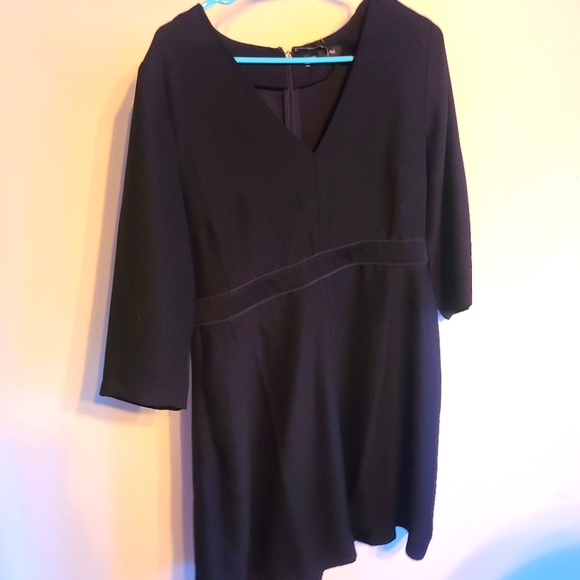 Black Professional Banana Republic Knee Length Dress With Pockets - Picture 3 of 5